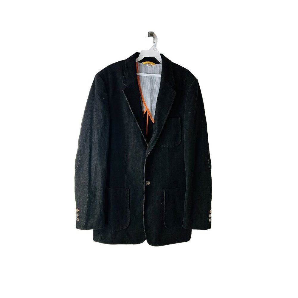 Men's Corduroy 2 Button Sport Coat  Side Vents Black Also available in Kids Sizes Perfect for toddler Suit wedding  attire outfits main image 0